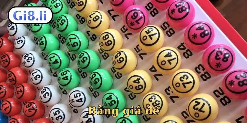 Bảng giá đề